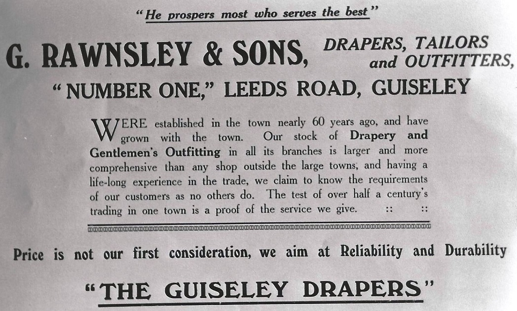 G Rawnsley & Sons 1927