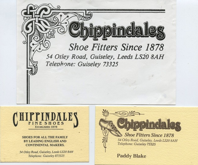 Chippindale's Shop Advertising Undated