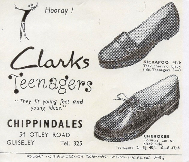 Chippindale's Shop Advertising 1956