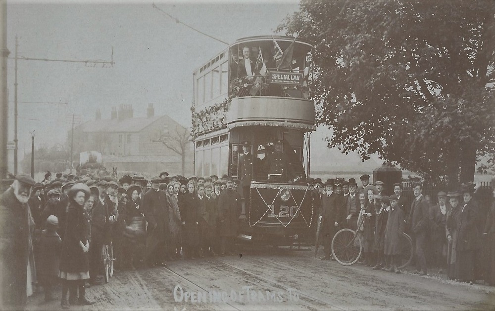 First Tram to Yeadon 1909