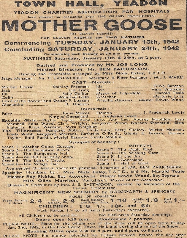 Mother Goose Pantomime 1942
